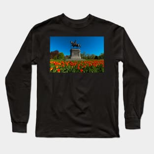 Boston Public Garden Tulips Boston MA Long Sleeve T-Shirt